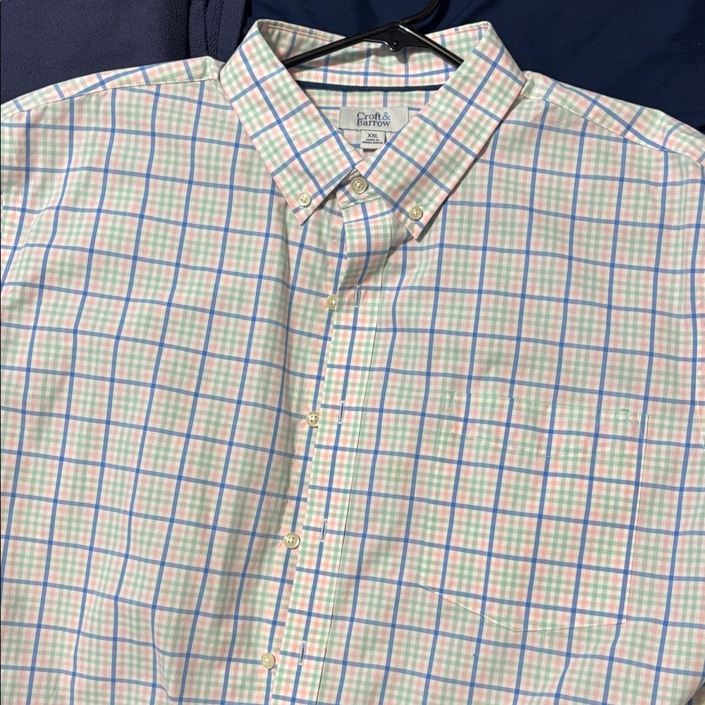 Croft & Barrow Multicolor Plaid Button Down Shirt